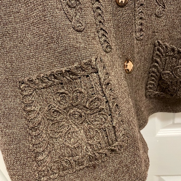 Cottagecore fairycore dark academia button sweater - Picture 2 of 3